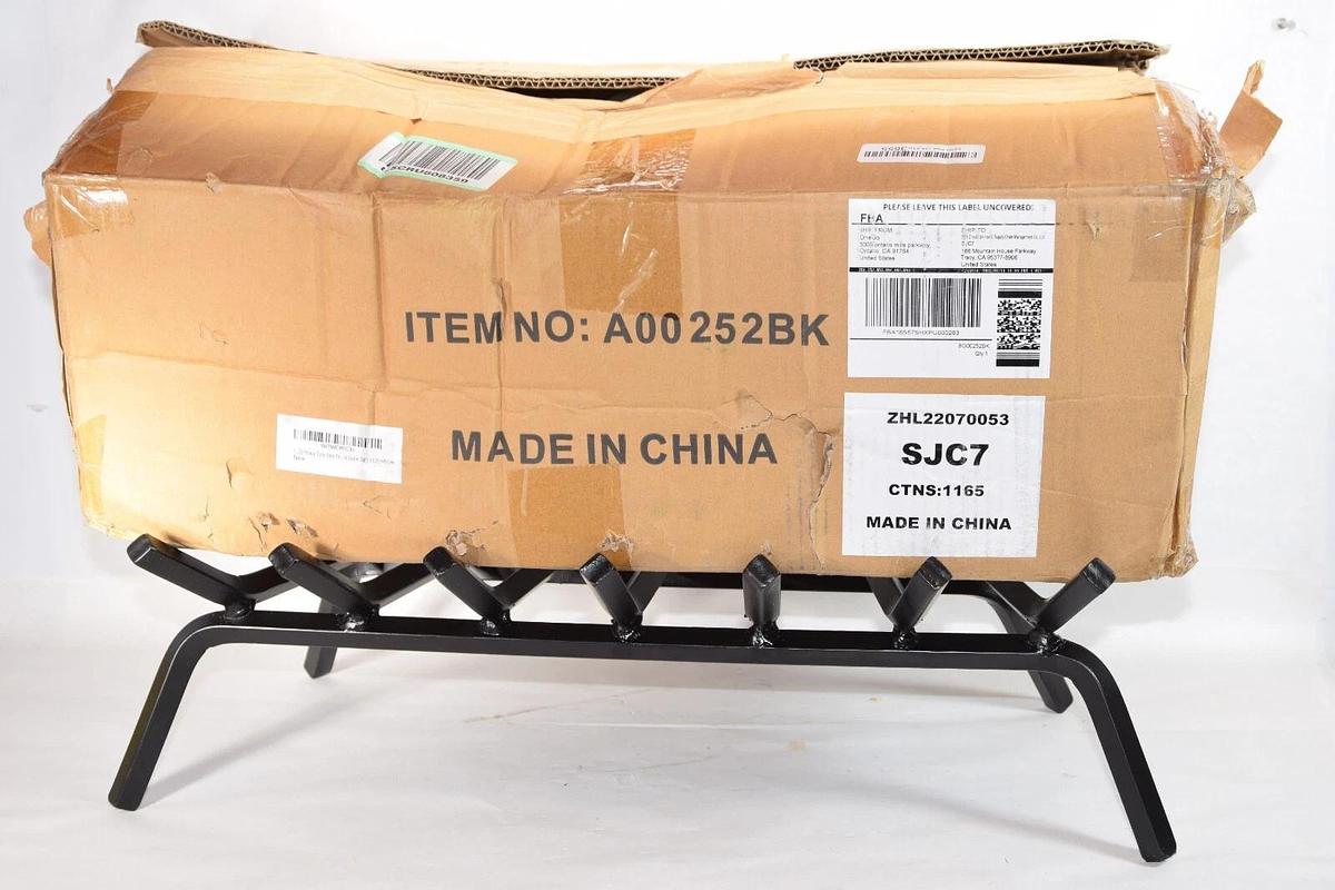 GO Heavy Duty Steel Fireplace Grate 24" x 11.25" x 7.5" B07WDYFC33 A00252B (NEW)