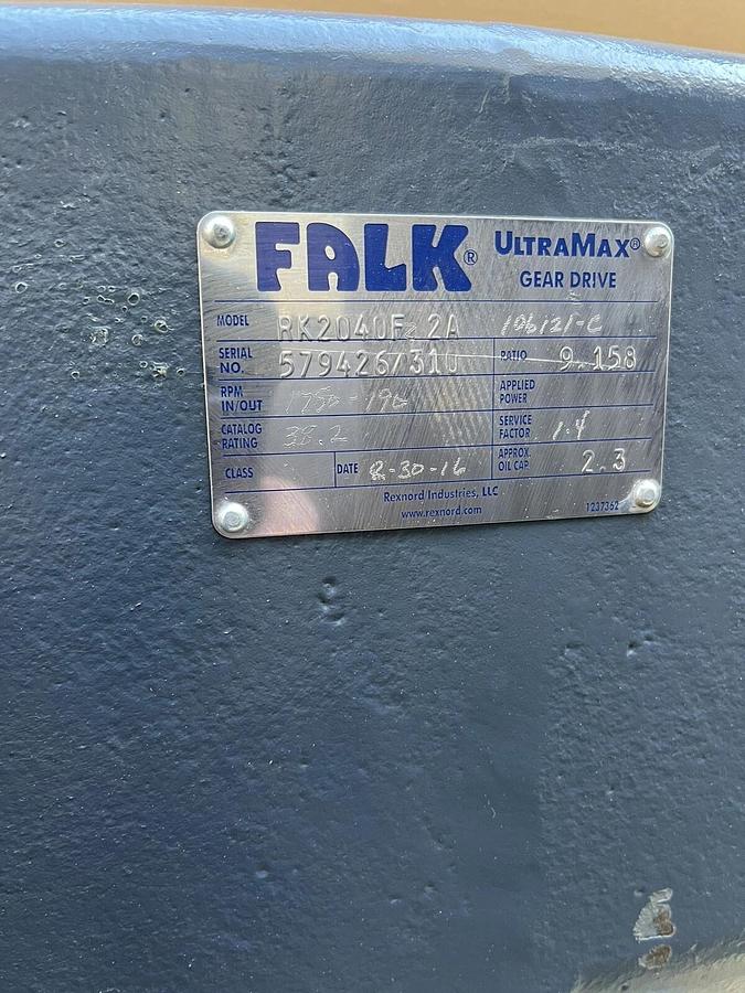 FALK RK2040F2A, Ratio 9.158  RK2040Fz2A 106121-C UltraMax Gear Drive (New)