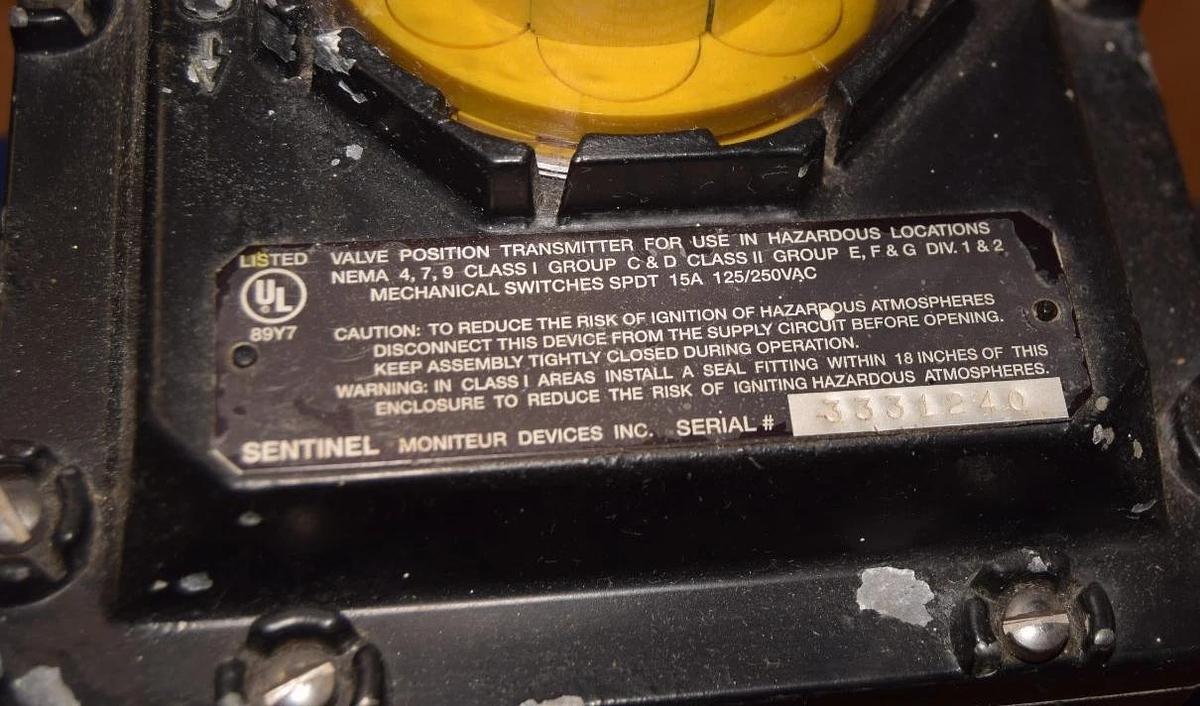 Used Flow-Tek Inc SR , SR-DA 120psi Automator , Actuator w/ Valve Position Indicator