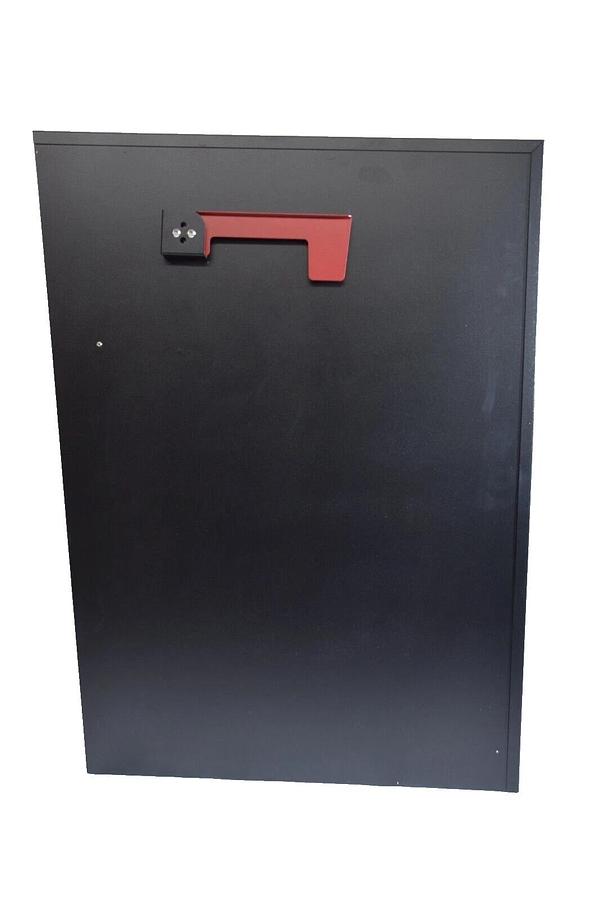 (NEW) QUALARC WF-VACMB Large Capacity Galvanized Steel Locking Mailbox Black