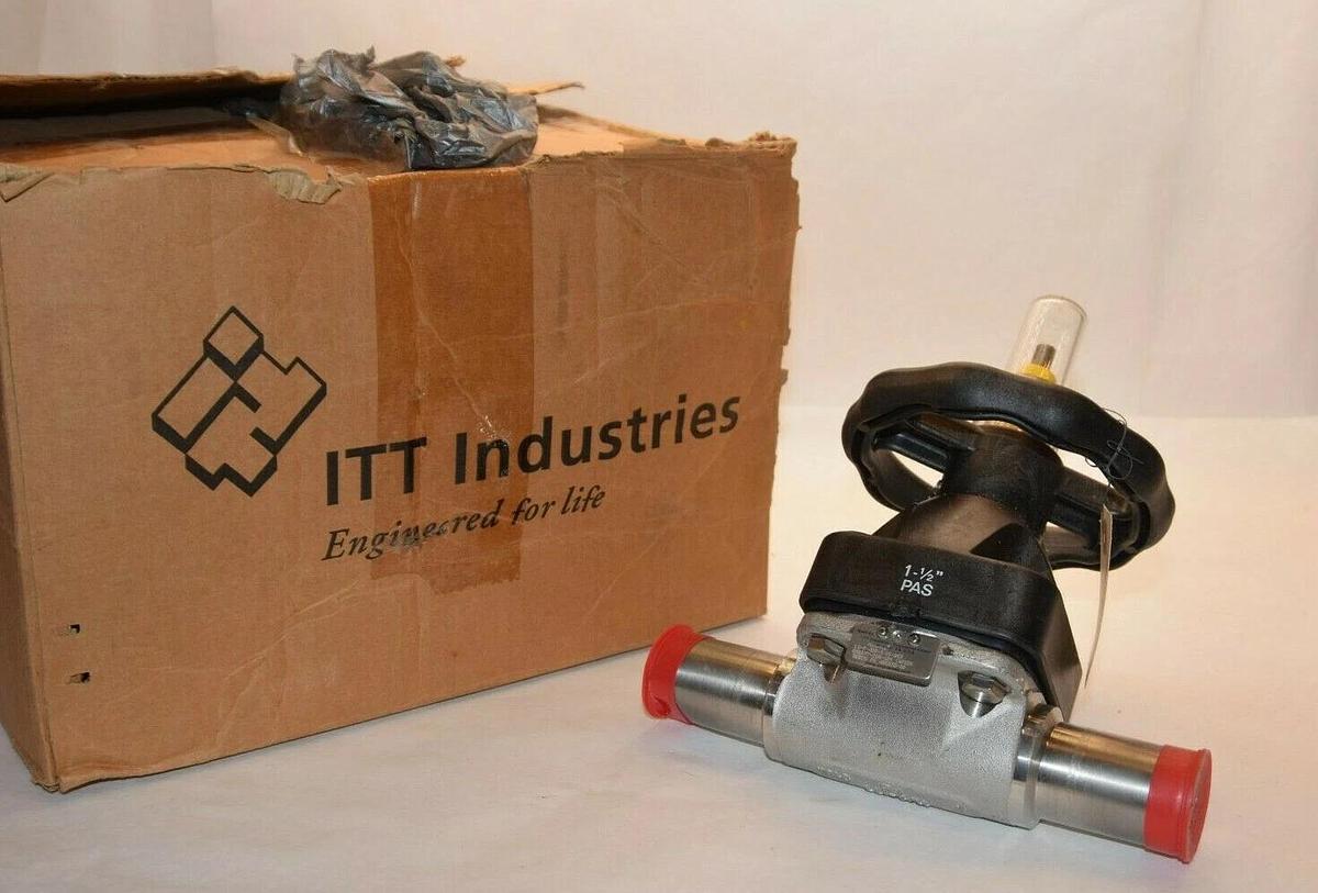 (NEW) ITT INDUSTRIES 15-F-428-6-16-963 15F428616 1-1/2" Pure-Flo Sanitary Valve