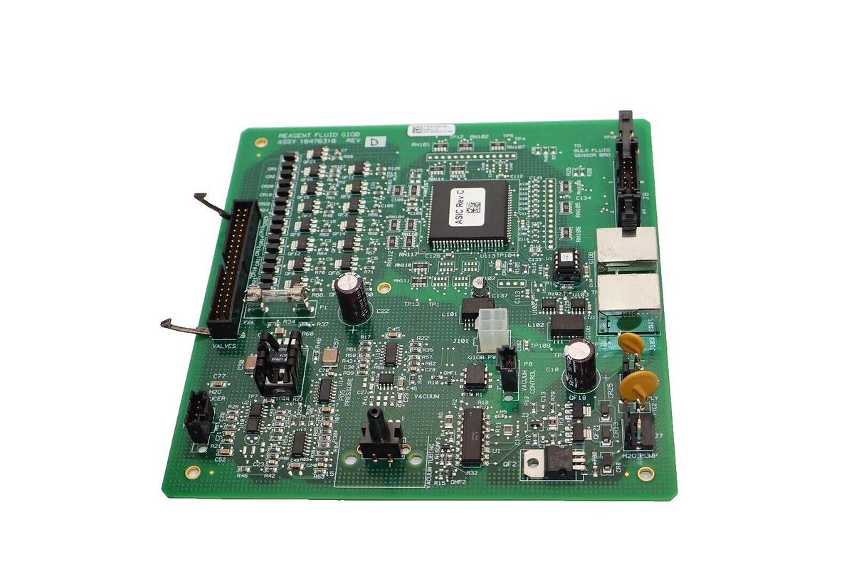Used SIEMENS 10476310 Rev D PL28801748 Reagent Fluid Giob Assy Circuit Board /Card