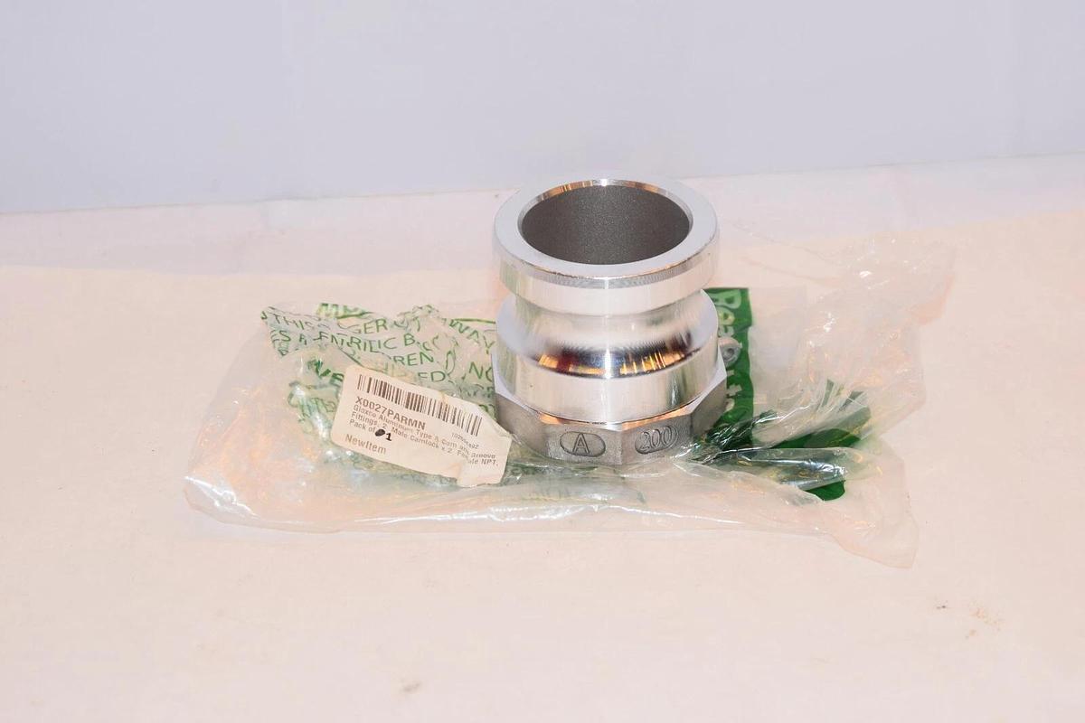 (NEW) GLOXCO A200 X0027PARMN 2" Type A Camlock Female NPT xMale Adapter Aluminum