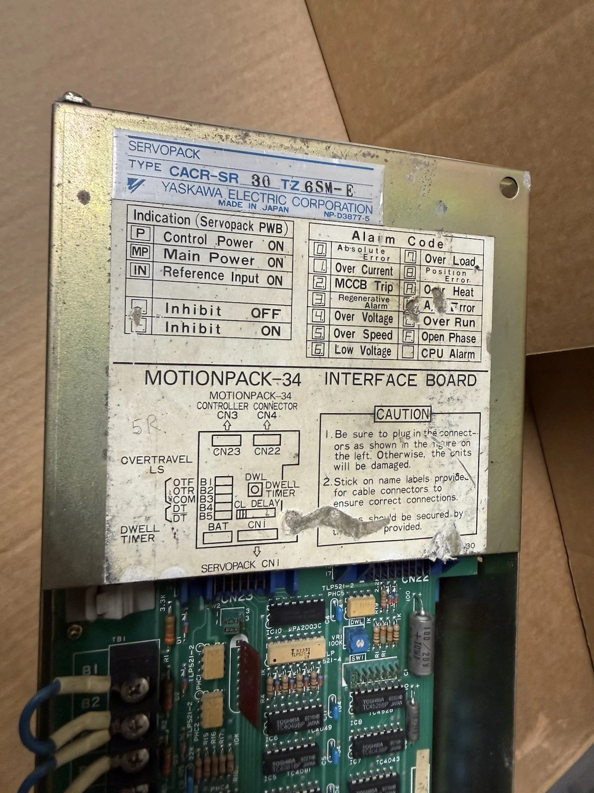 Used Yaskawa ServoPack Servo Controller Drive CACR-SR30TZSM CACR-SR30TZ6SM-E