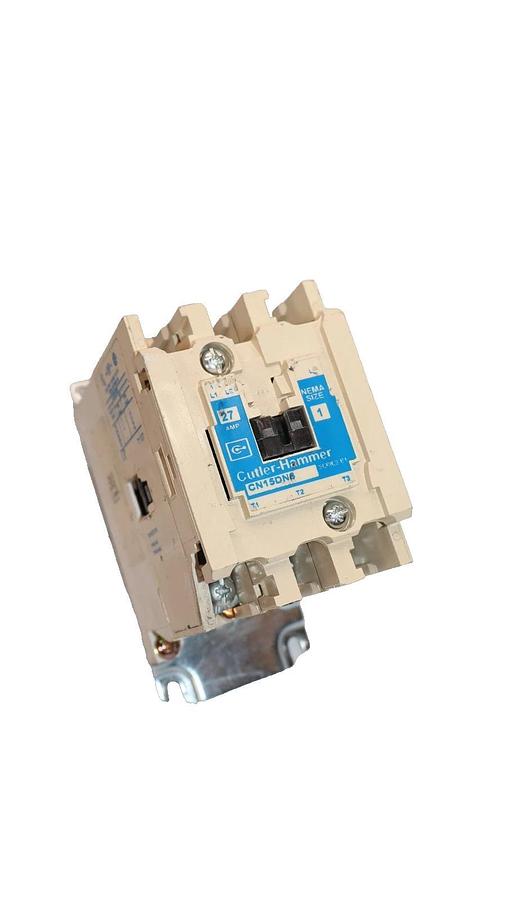 Cutler-Hammer Eaton Contactor CN15DN3 Size Sz 1 600V 27A 120v coil 3P CN15DN3AB
