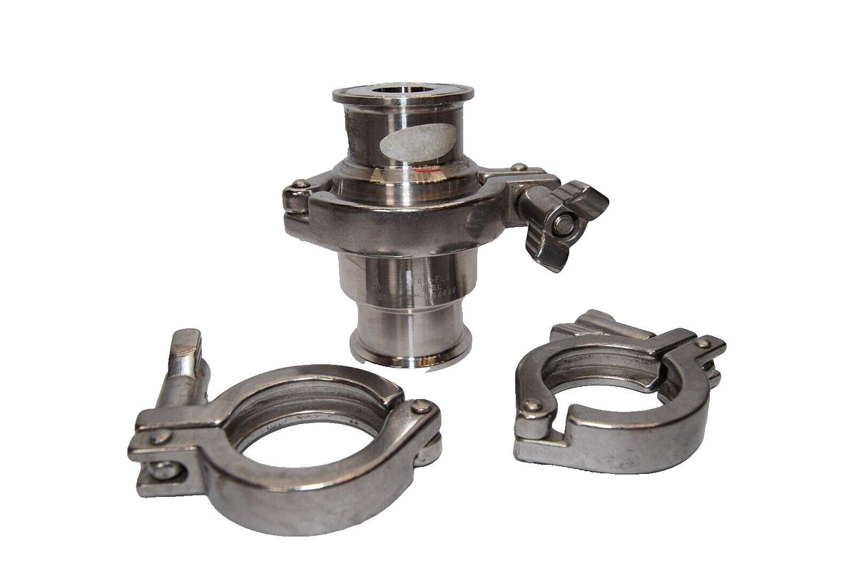 Used TRU-FLO 316L 1" 58-01,  B044BB , 804488 Sanitary Check Valve