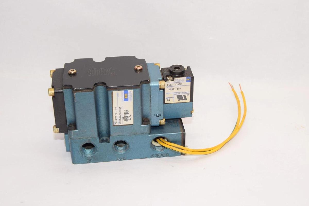 (NEW) MAC VALVES 6511B-111-PM-111DA 150psi Solenoid Valve