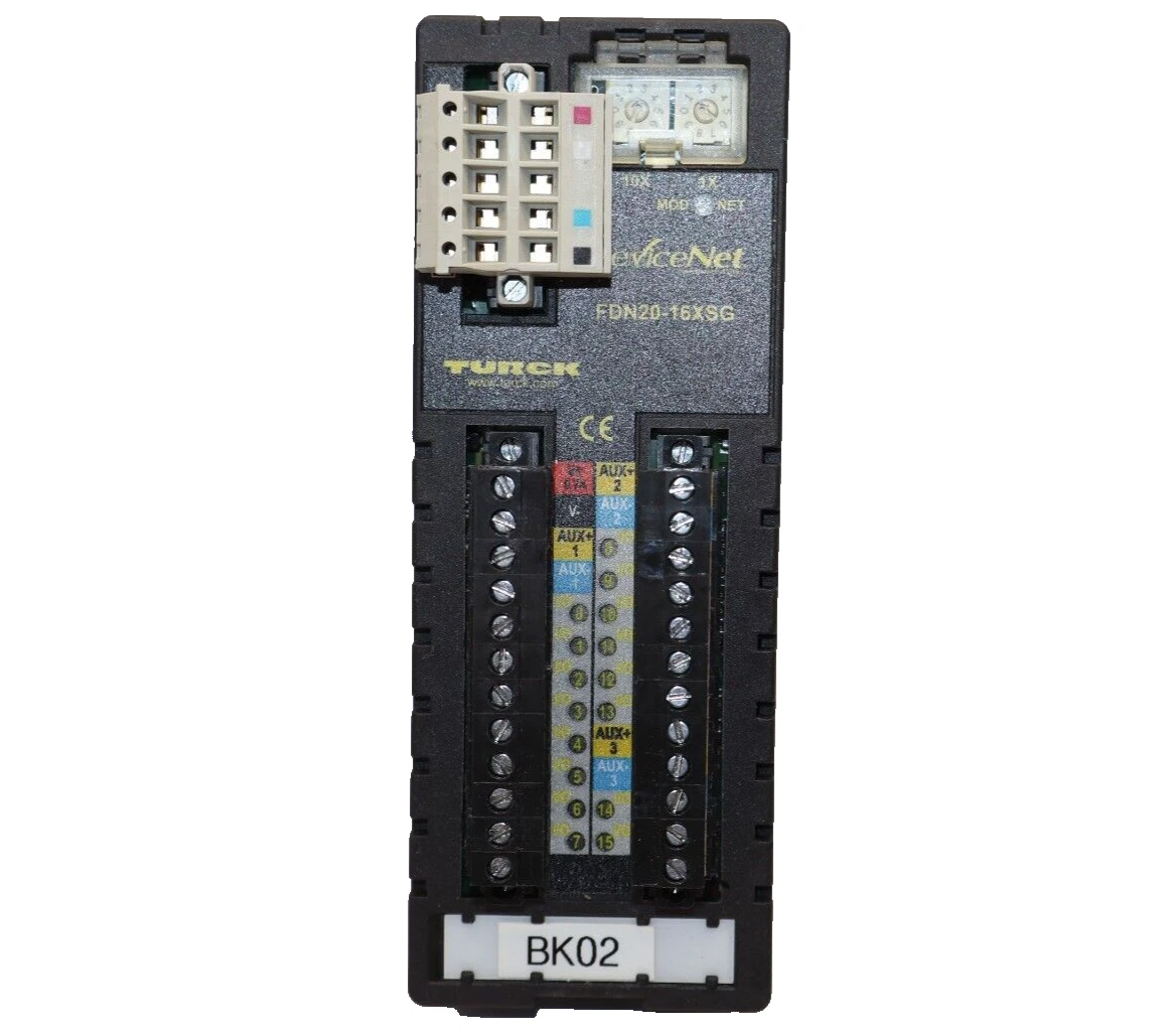 Used TURCK FDN20-16XSG , F0175-15215-3611 Devicenet Bus Interface Module