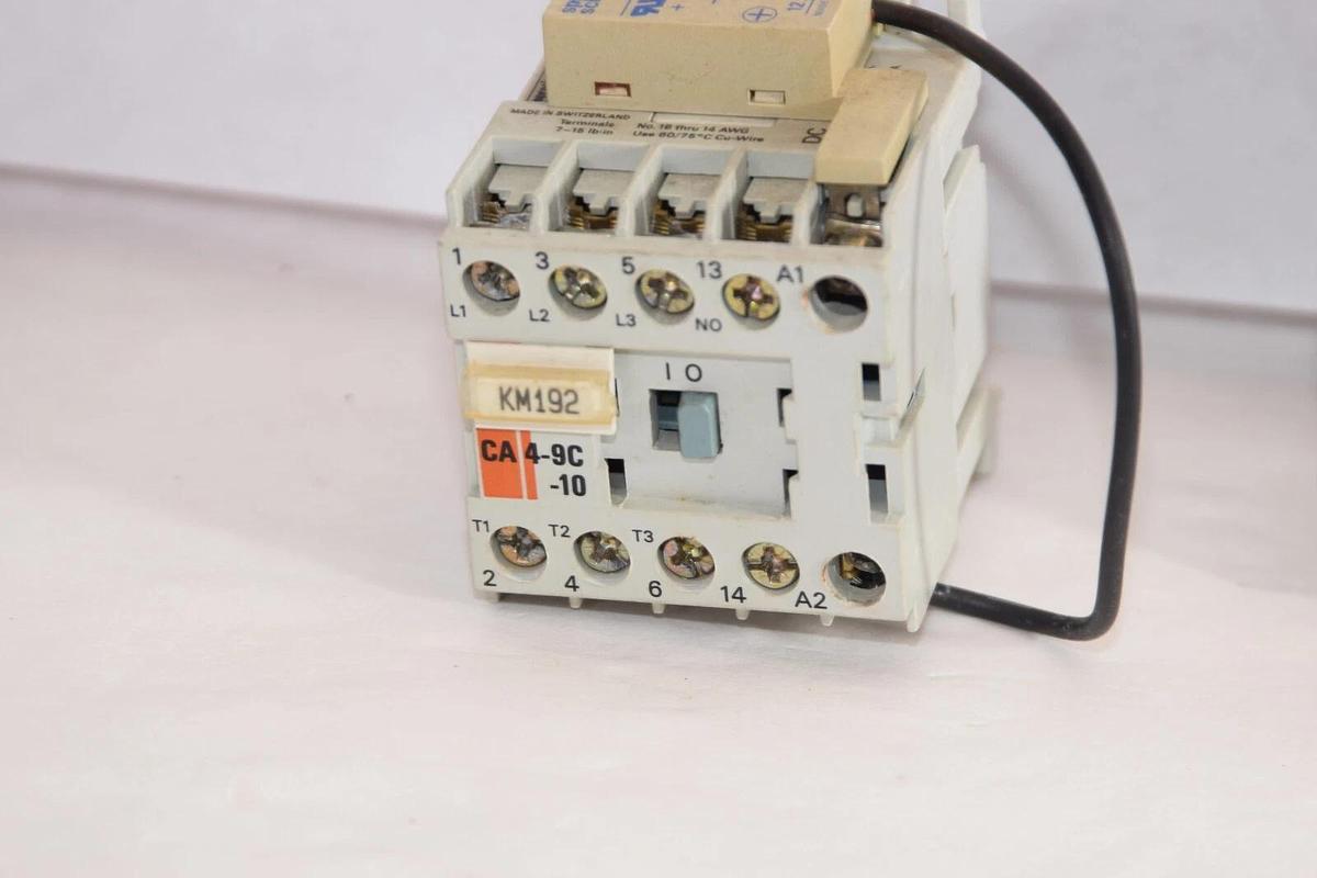 Used (Lot 2) SPRECHER + SCHUH CA 4-9C-10 Contactor With CRD 4-N250 Surge Suppressor