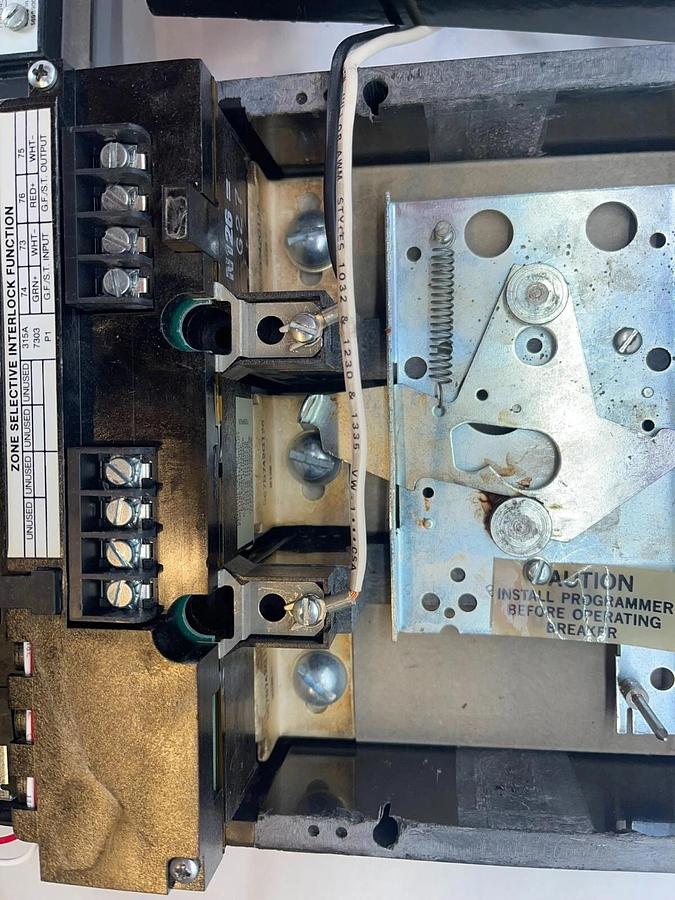 Used General Electric GE TJL6S 600A 600 Amp Hight IC Breaker 3p  NO RMS9 Progr, AS-IS