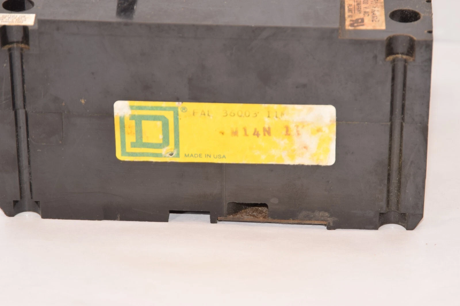 Used SQUARE D FAL 36003 FAL36003 3A Amp 3P 600V 11M Black Circuit Breaker