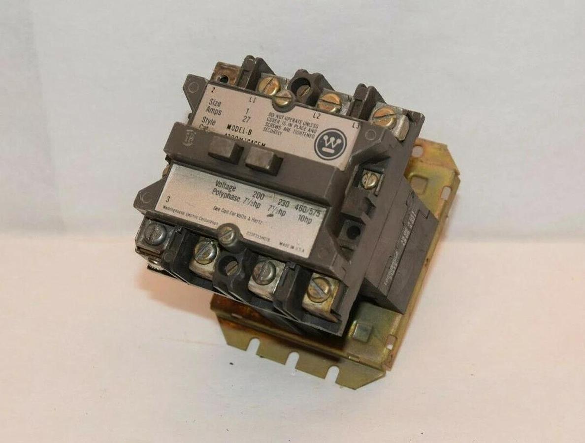 Used WESTINGHOUSE A200M1CACEM 27A Size 1 200V 110/120V Coil Contactor