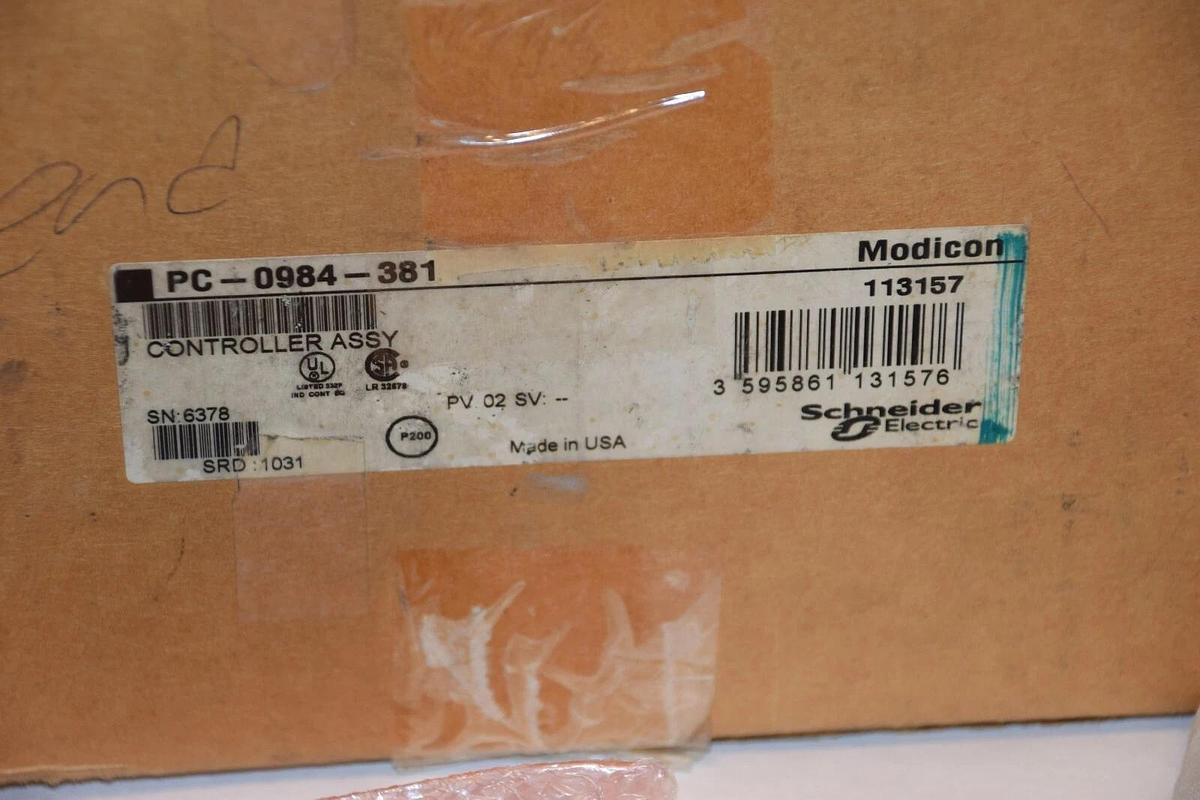 (New) MODICON PC-0984-381 PROGRAMMABLE CONTROLLER W/ AS-9593-000 M380-004