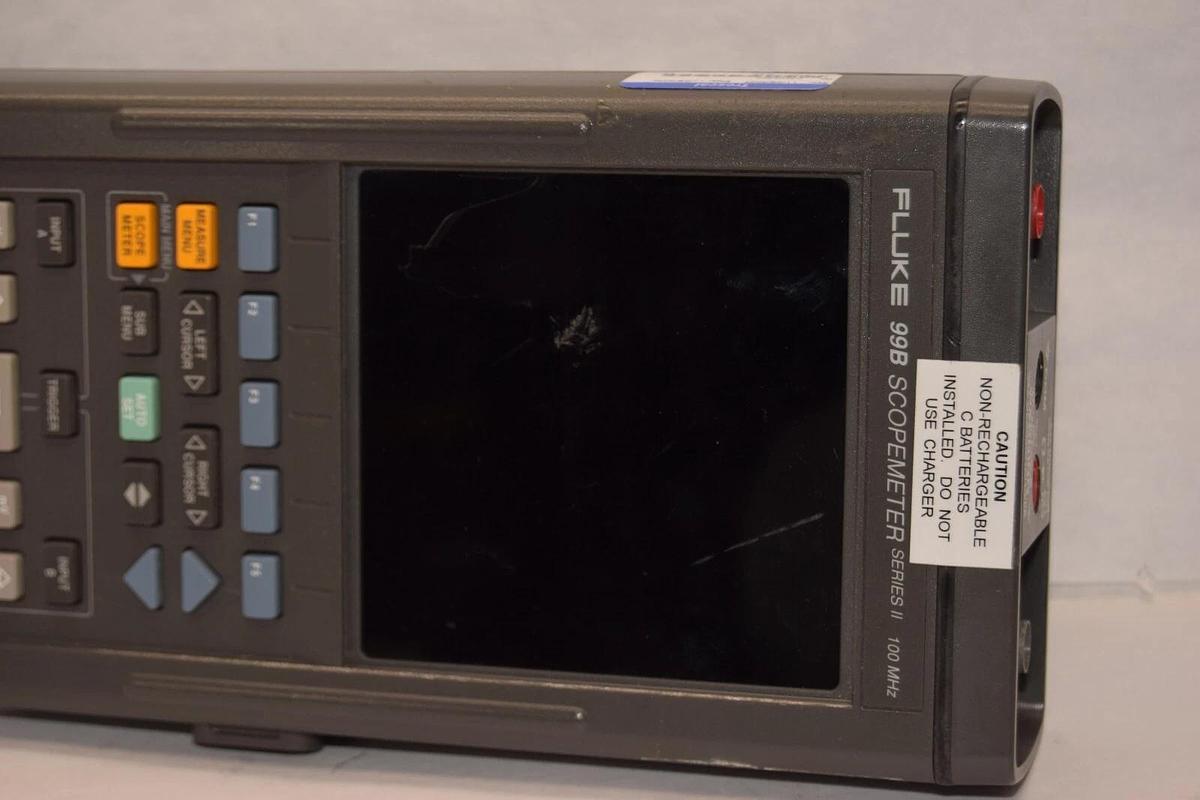 Used FLUKE 99B ScopeMeter Series II 100MHz Hand Held Oscilloscope *No AC Adapter