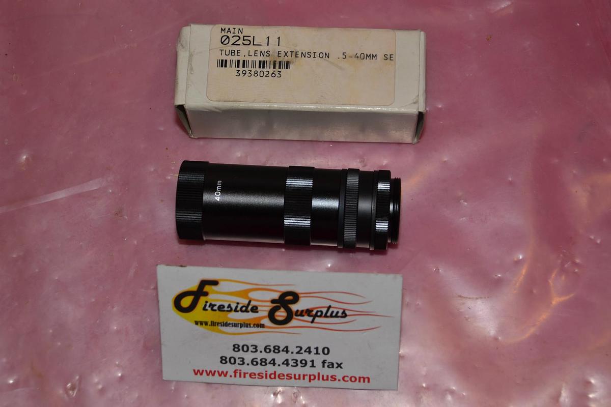 TUBE LENS EXTENSION .5-40MM 10MM 20 MM 40MM 025L11 A-8100C800051PML-EXR NEW