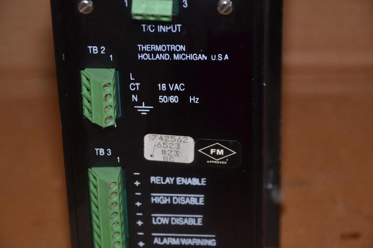 Used Thermotron Industries Therm-Alarm Thermalarm 742562 6523 #23 8G Rev 7 7425626523