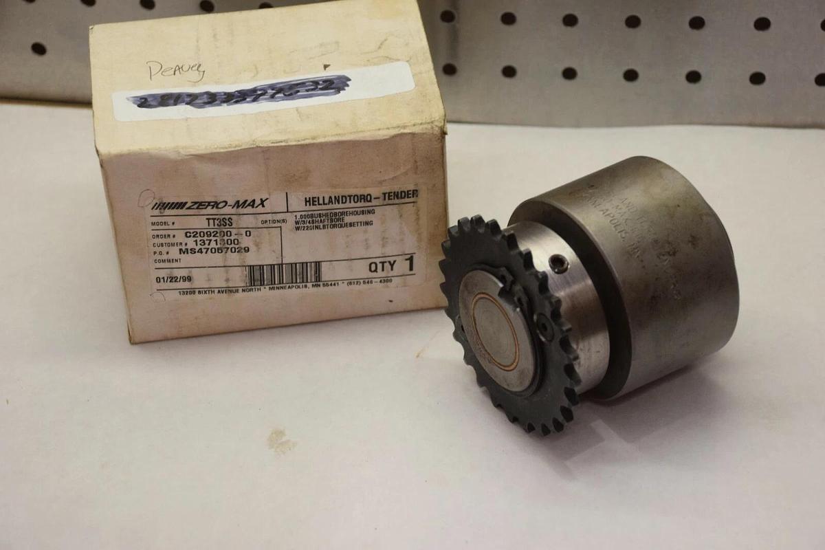 ZERO-MAX TT3SS 3/4" BORE END OF SHAFT MOUNT BUSHED BORE HOUSING  NEW