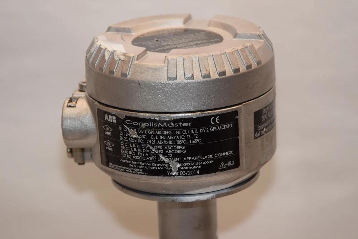 Used ABB CoriolisMater FCB330-F1A2025R0A6A1A1Y0Y0Y 1" Mass Flow Meter
