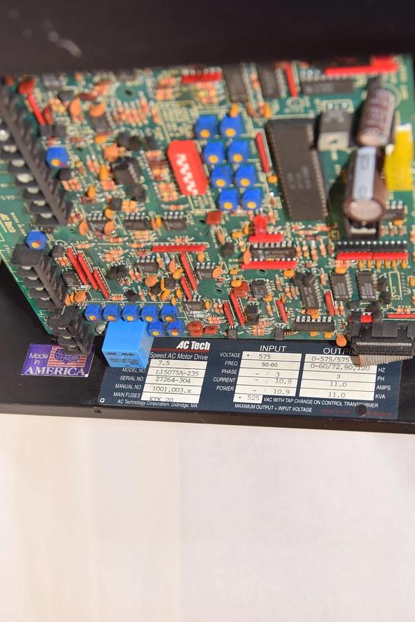 Used AC TECH L15075A-235 L15075A235 7.5HP 73P  11Amp Variable Speed AC Motor Drive