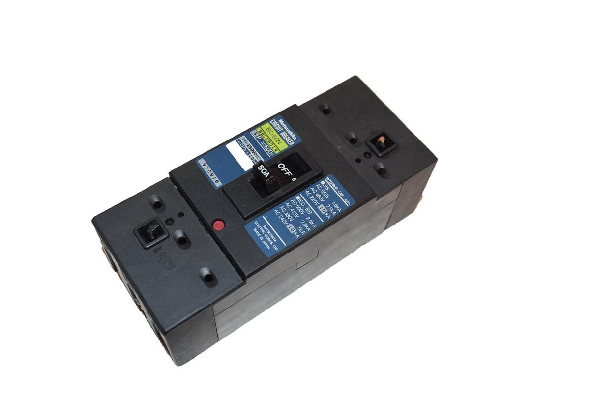 Used Matsushita 50 amp Circuit Breaker BC-50N BBC3501N 3 pole 50A 50 A