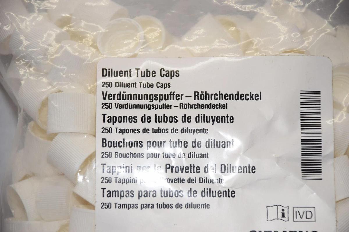 (NEW - Lot of 500) SIEMENS MEDICAL SOLUTIONS L2ZC , 90903 Diluent Tube Caps