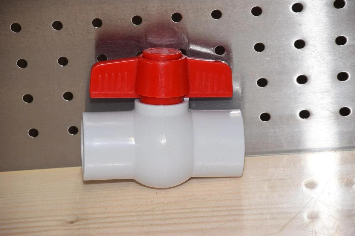 Newval Fluid 1" PVC SCH 40 Ball Valve 1 inch Slip on, Industrial Pool Spa SCH40