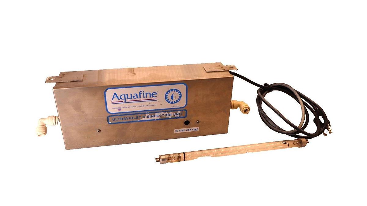 Used AQUAFINE CORP. SP-1 , SP1 120V 60Hz 0.14A Ultraviolet Disinfection Unit
