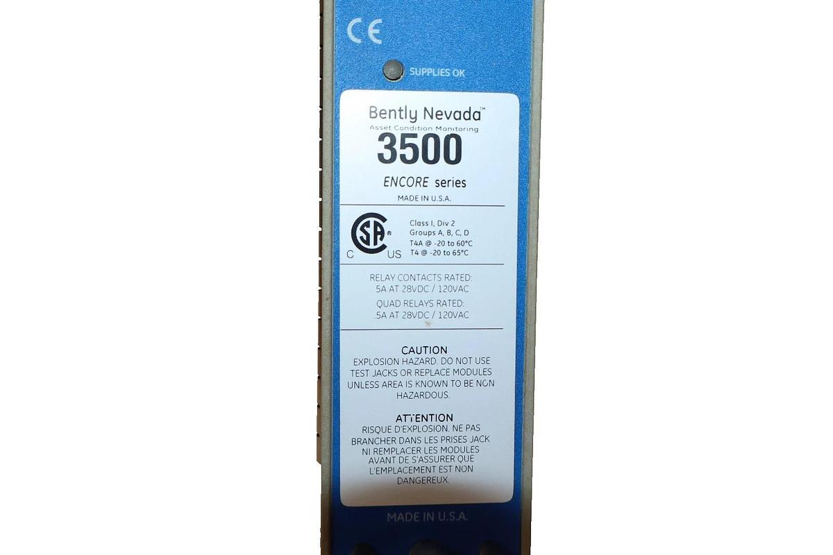 Bentley Nevada 3500/15E ENCORE Series Power Supply 28VDC 120VAC