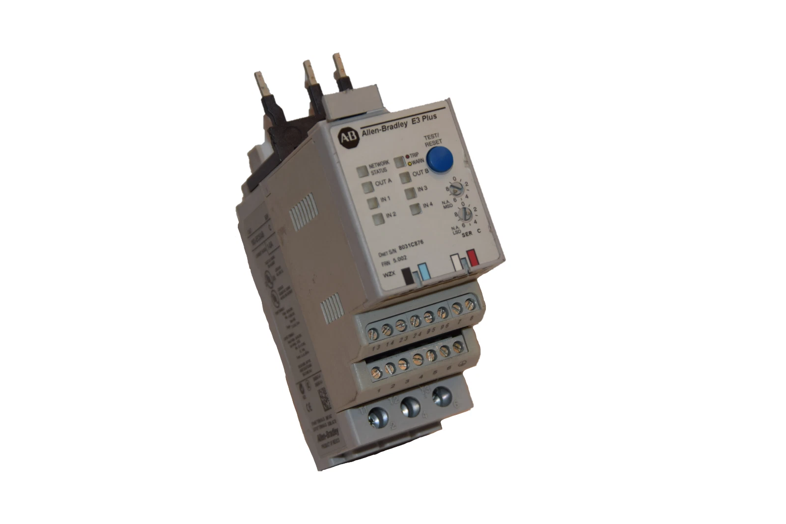 Used Allen Bradley Overload Relay 193-EC5AB Ser C 1-5A 193EC5AB
