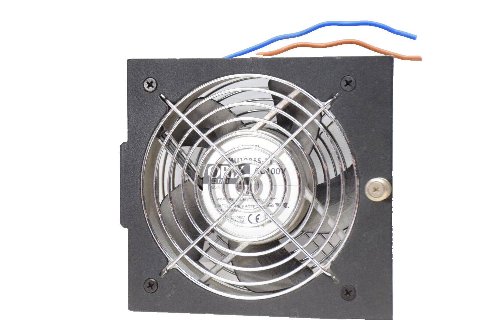 Used ORIX MU1225S-11 100Vac 50/60Hz Cooling Fan With Grill Cover