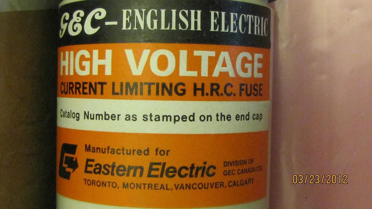 GEC STRIKER ENGLISH ELECTRIC FUSE KDAX 12R KDAX12R 230A 230 A 230 AMP NEW