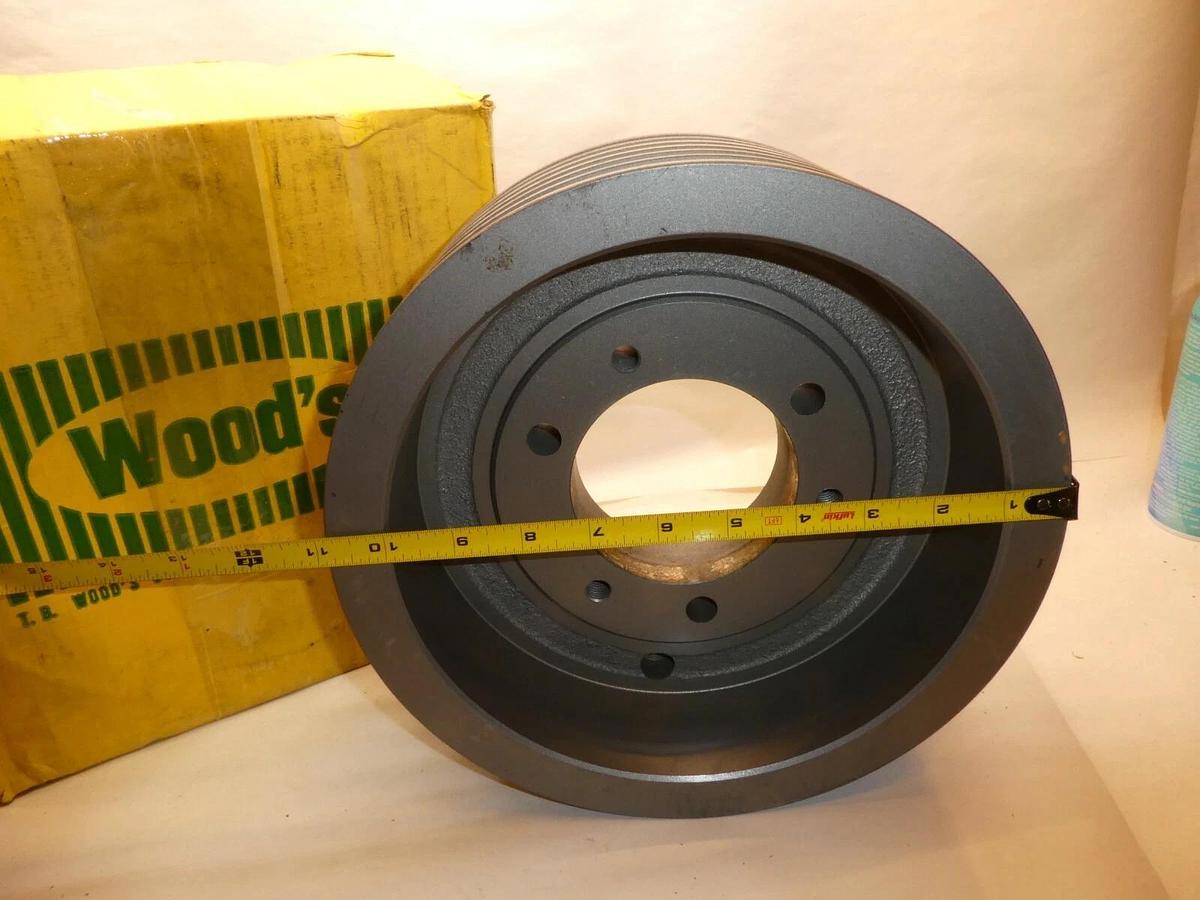 (NEW) TB WOODS 5V10.9X6-E 6 Grooved Ultra V-Belt Pulley Sheave