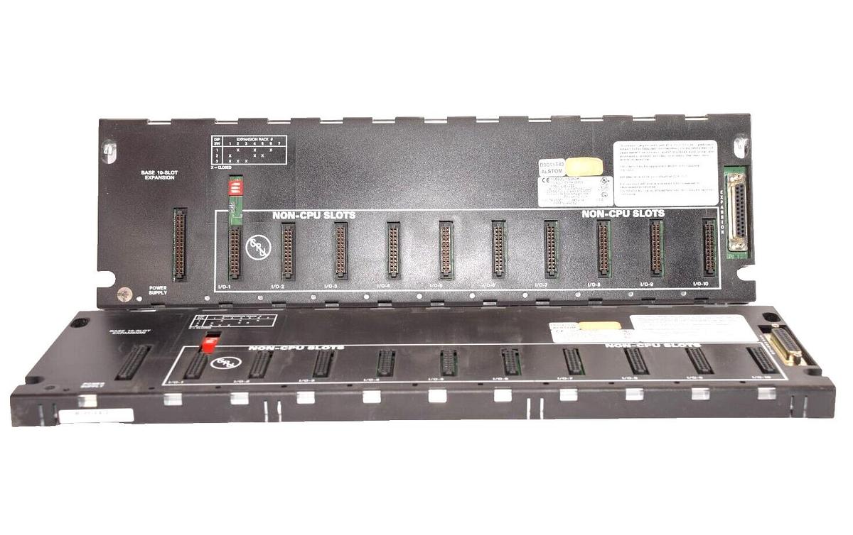 Used (Lot of 2) GE FANUC / ALSTOM IC693CHS392K 10-Slot Expansion Rack