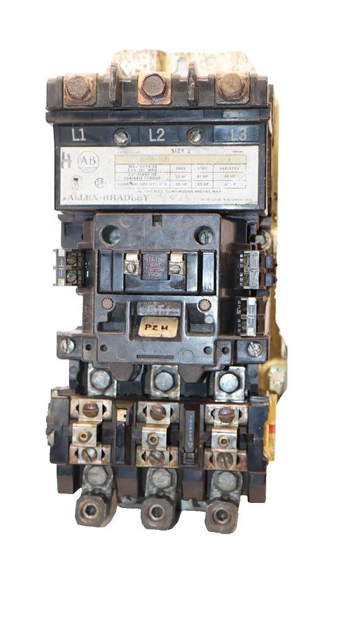 Used ALLEN BRADLEY 520E-DOD Size Sz 3 Ser A Contactor 592-D0W16 Relay 120V Coil 3ph