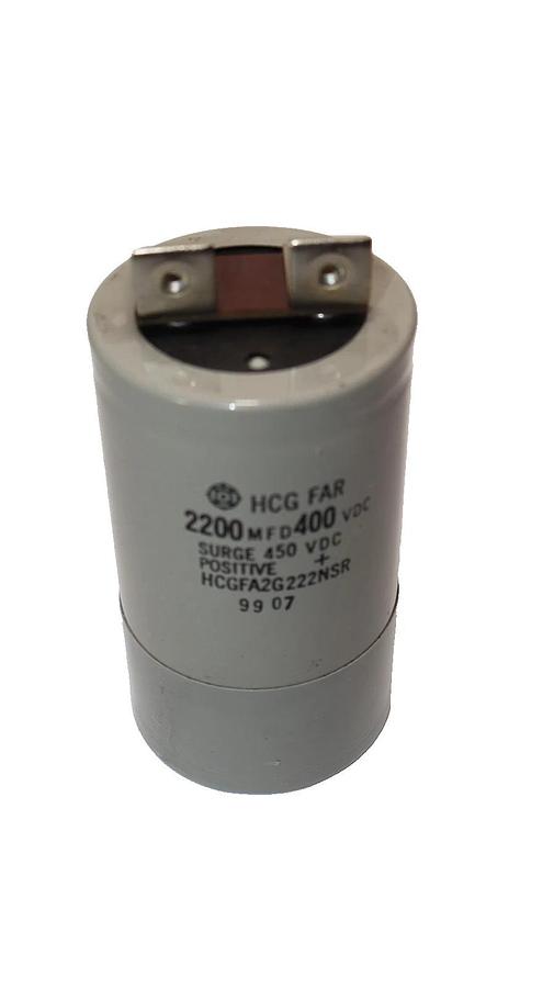 Used Hitachi HCG FAR 2200mfd 400Vdc Capacitor HCGFA2G222NSR