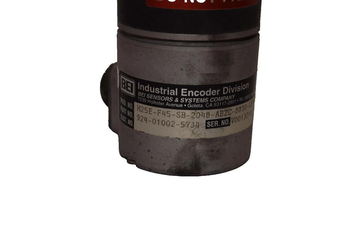Used BEI H25E-F45-SB-2048-ABZC-8830-LED-SM18-S H25EF45SB2048ABZC8830LEDSM18S Encoder