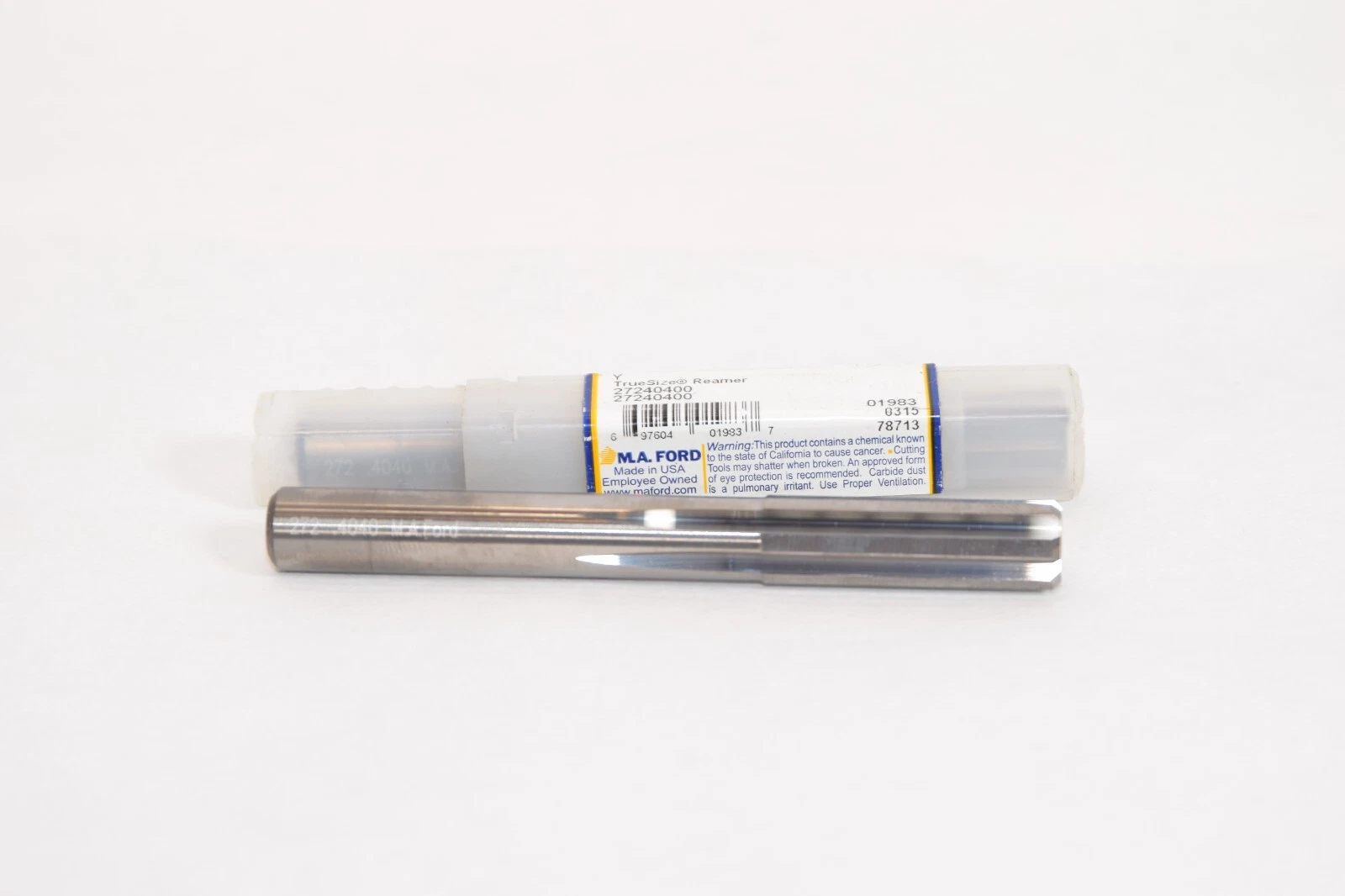 (NEW - Lot of 2) M.A. FORD 27240400 272.4040 3.5"Length .40"dia True Size Reamer