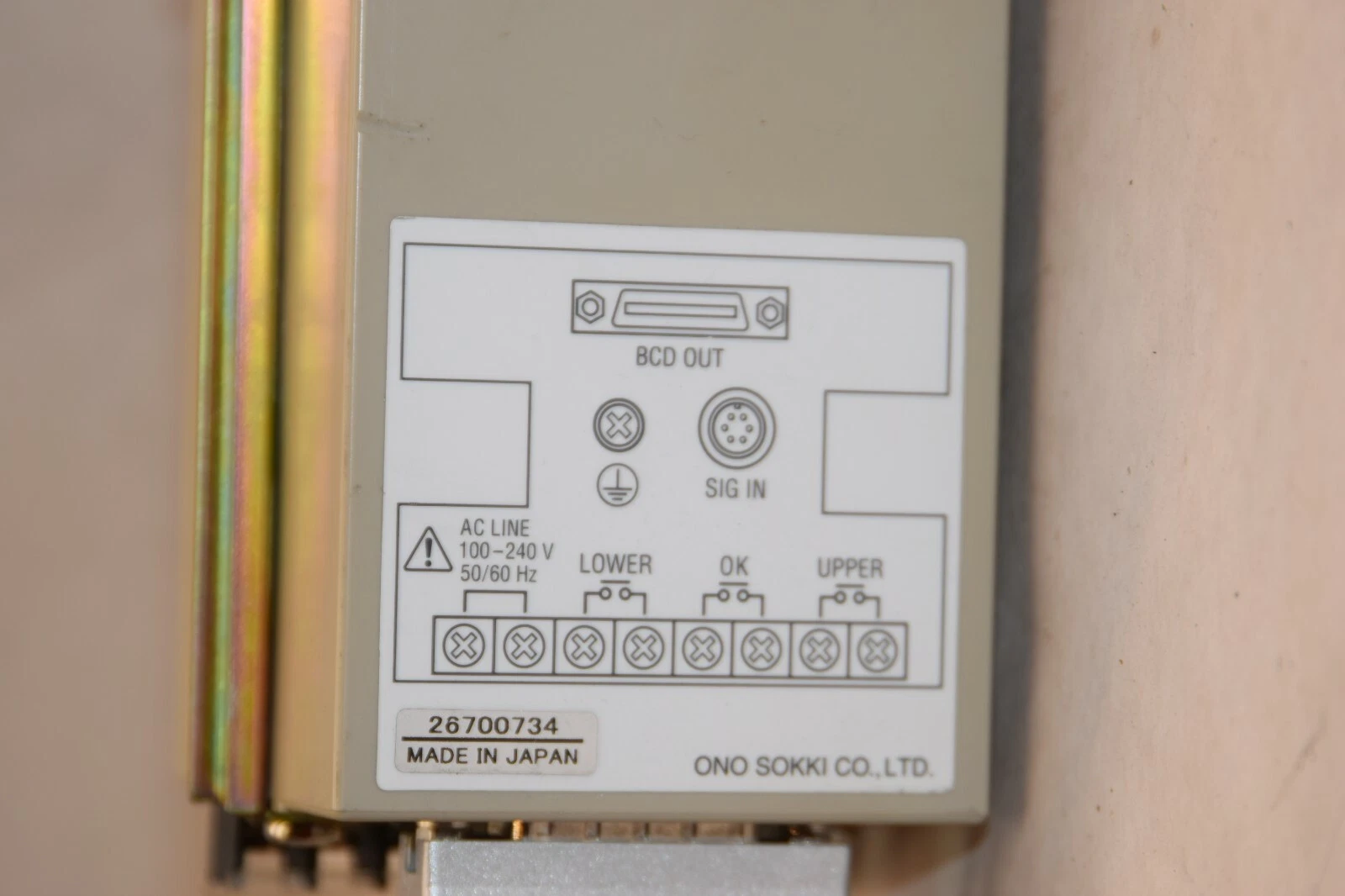Used ONOSOKKI ONO SOKKI DG-4140 DG4140 Digital Gauge Counter