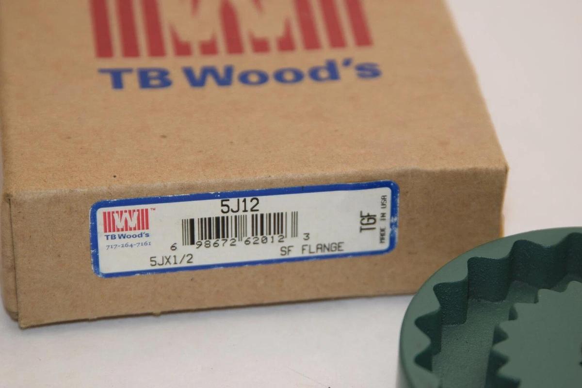 (NEW) TB WOODS 5J12 5JX1/2 1/2" Bore SF Flange