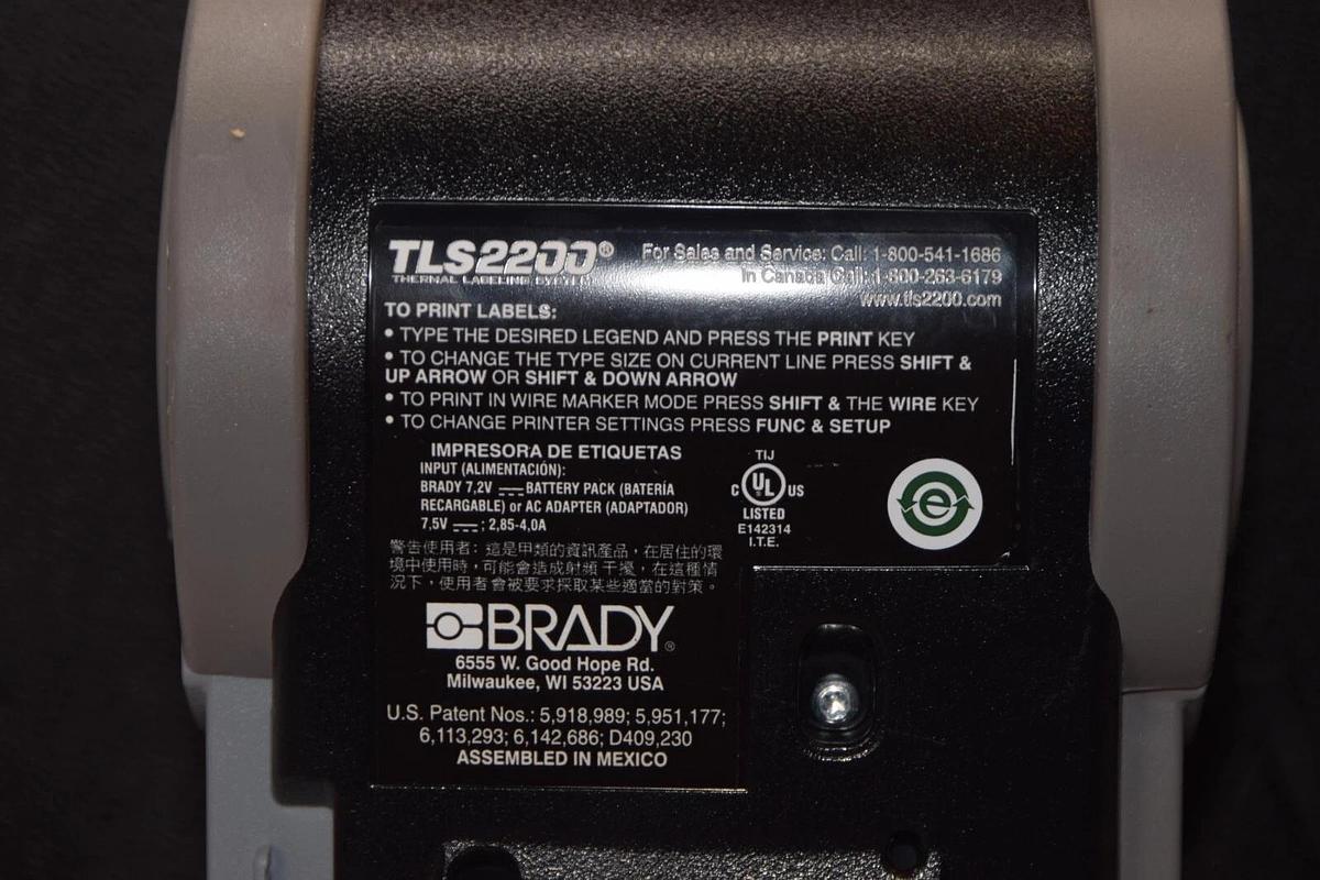 Used BRADY HandiMark TLS2200 10718475 Thermal Labeling System Label Printer