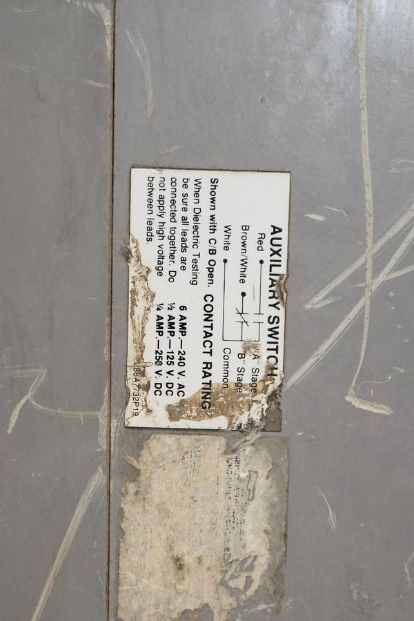 Used GE TPS203F 2000A Power Break Circuit Breaker w/ 1600 Amp Trip General Electric