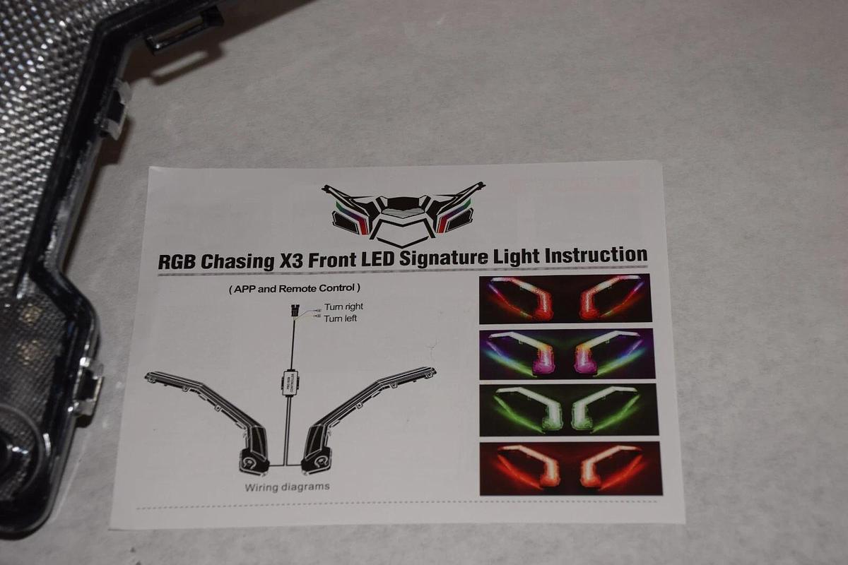 (NEW) X003CATJXF RGB Chasing X3 Front LED R XDS XRS Turbo Turning Light Assembly
