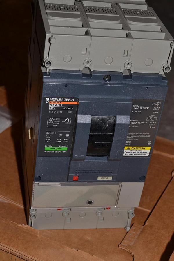 New MERLIN GERIN NJHN36000S60ABSO NSJ600a breaker 600  600A 600AMP 600 AMP
