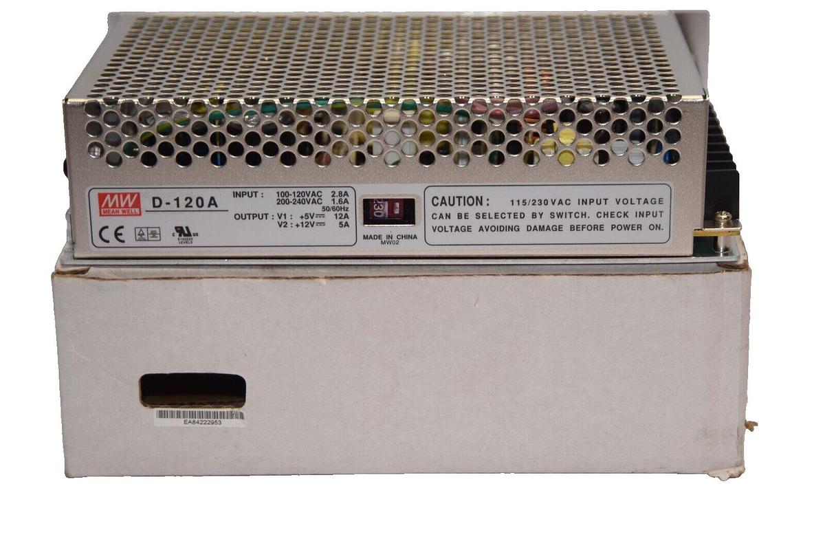 (NEW) MEAN WELL D-120A 120/240Vac 2.8/1.6A Power Supply