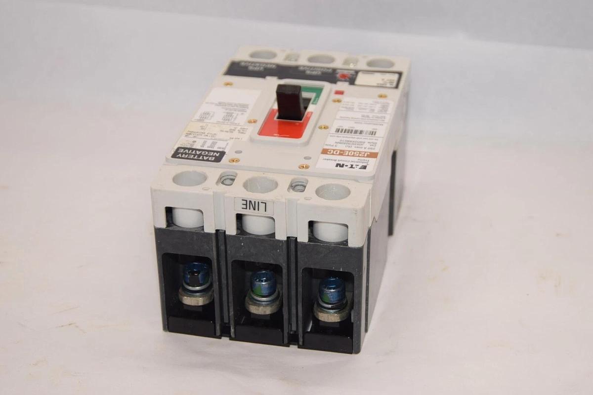 CUTLER HAMMER EATON JGEDC3250NN J250E-DC 250A w/ 125A Trip Breaker New Takeout