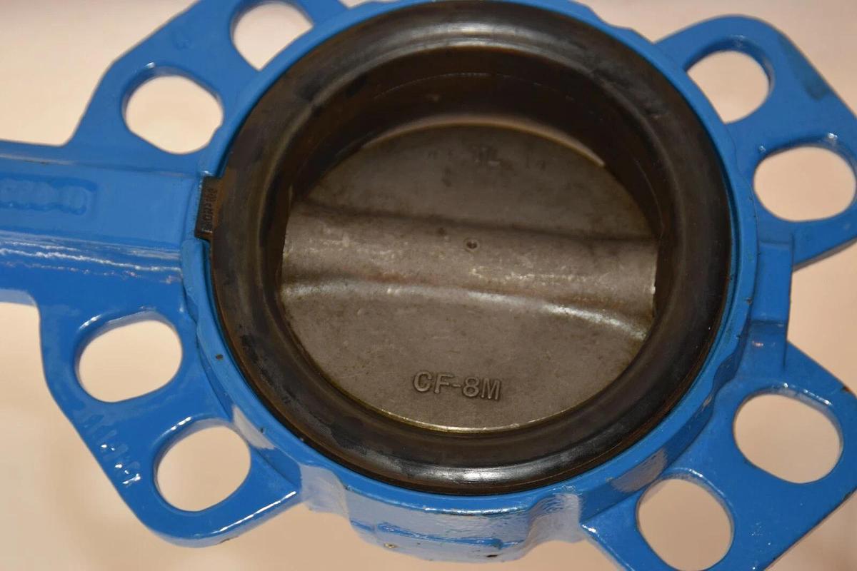 Used GOLD 6/10/16/JIS-5/10 4" Butterfly Valve Pneumatic Opener Tri-Matic TF24920