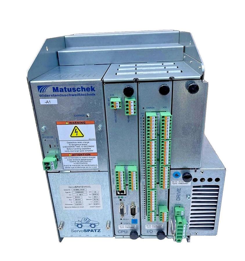 Used Matuschek Welding Control Assy SERVOSPATZM600L SV-M60L SVM06A004 SV-CPU170167