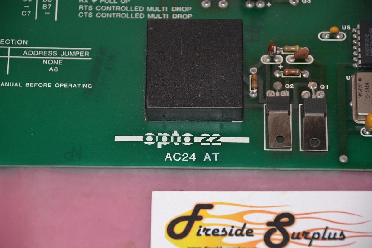 Used OPTO 22 ADAPTOR BOARD CARD AC24-AT AC24 AT AC24AT 001818F