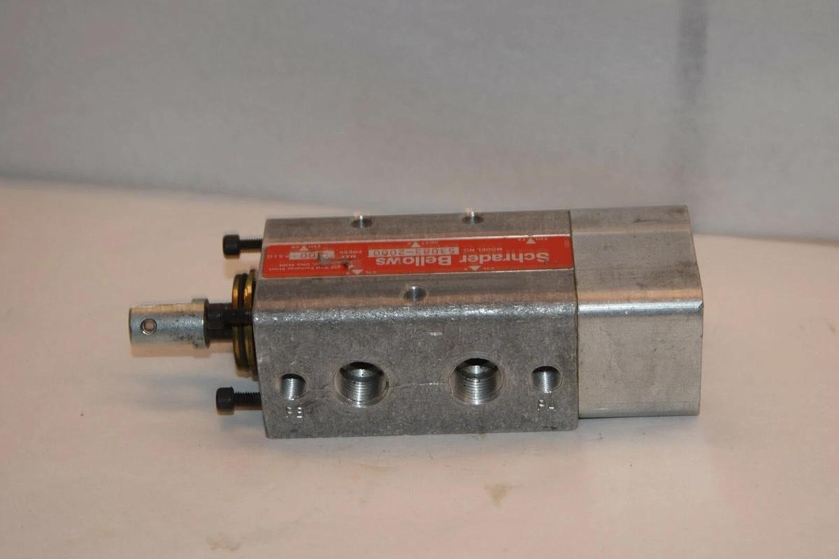 Used SCHRADER BELLOWS Lever Operated Air control Valve  53083-2000 53083 2000