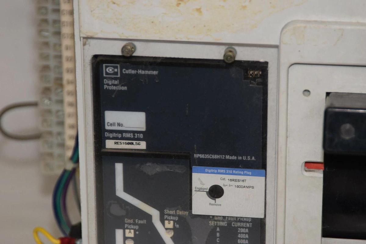 Used Cutler Hammer RD 3 pole 1600 amp RD316T35W Circuit Breaker RD316T35W RES1600LSG